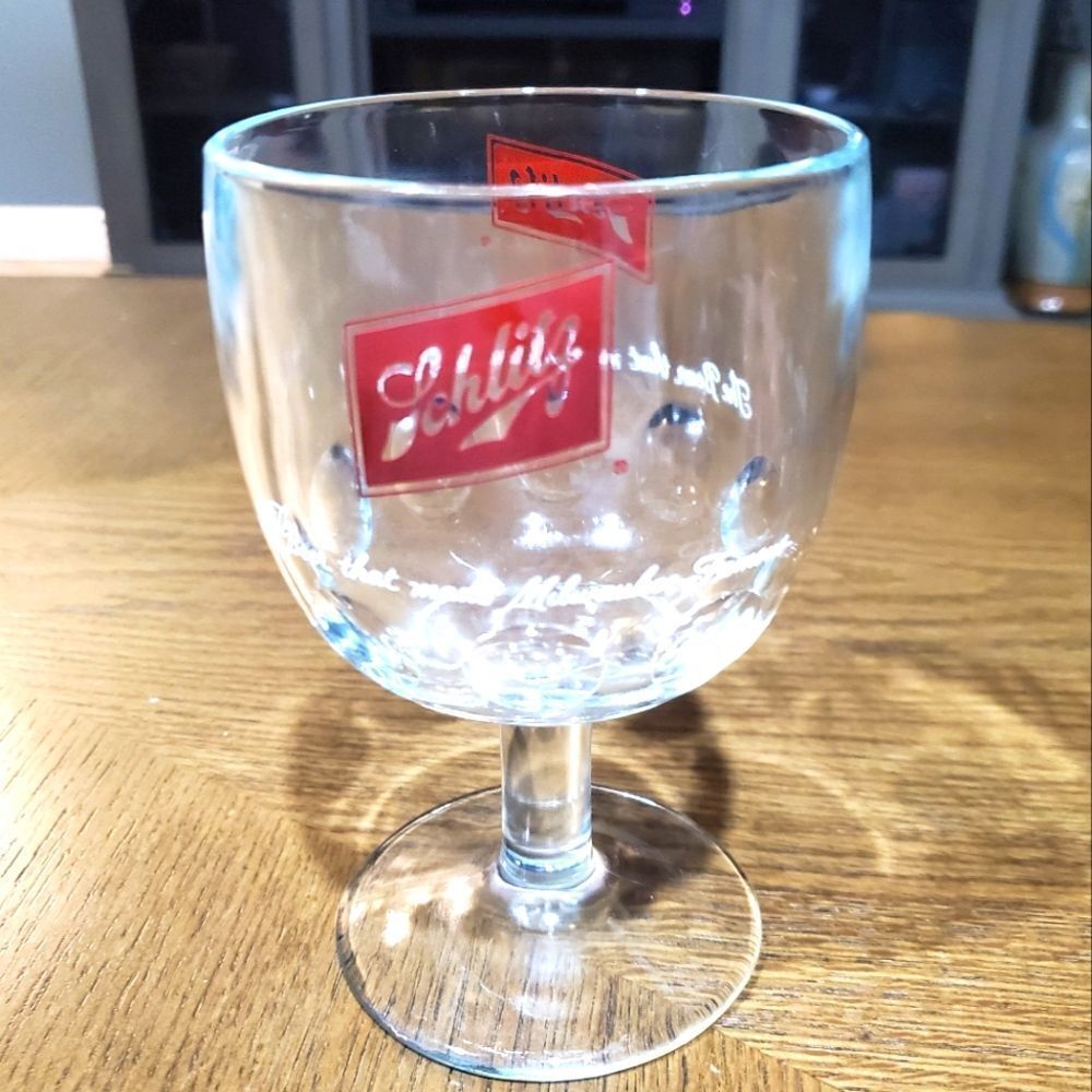 Schlitz Beer Goblet 